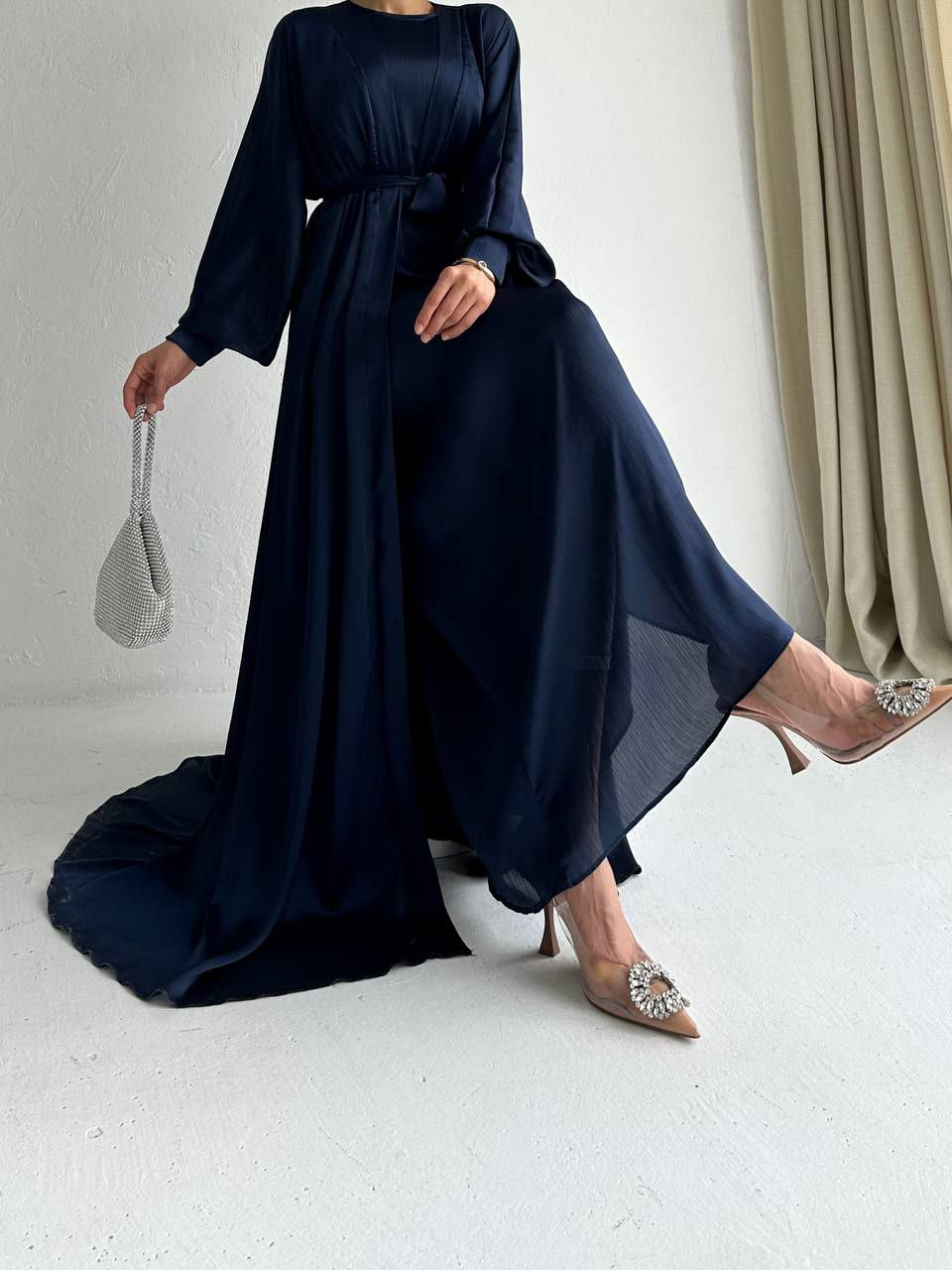 Mina Open Abaya Set