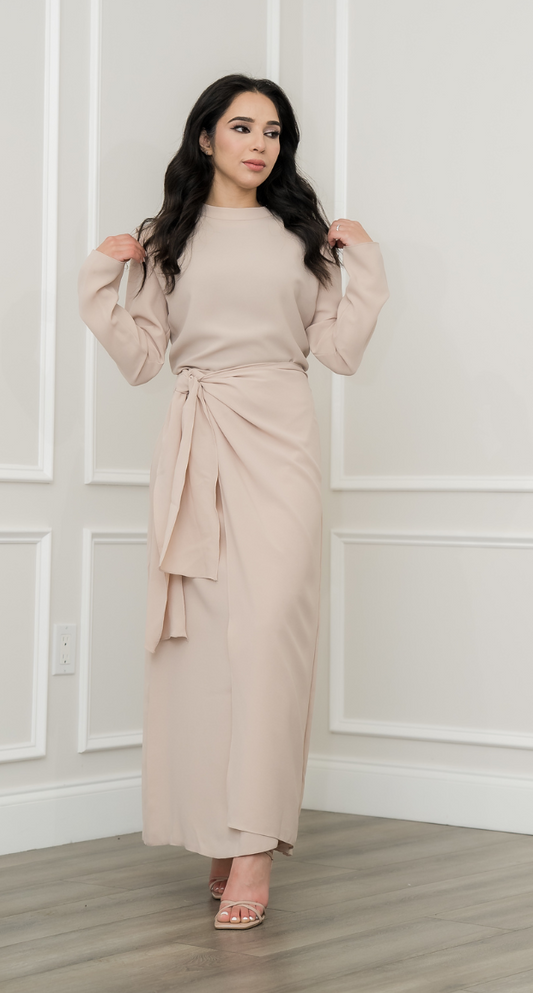 Yara Skirt Set - Beige